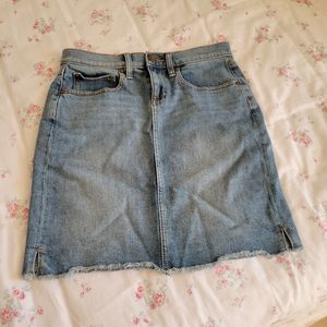 Blue Jean Skirt Loft Size 0